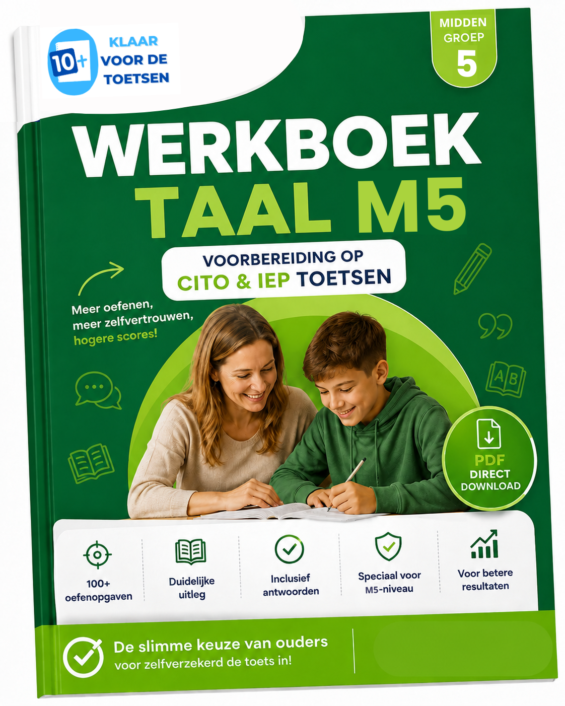 CITO/IEP Werkboek Taal M5 | Midden Groep 5 Oefenboek 100+ oefenopgaves (PDF)