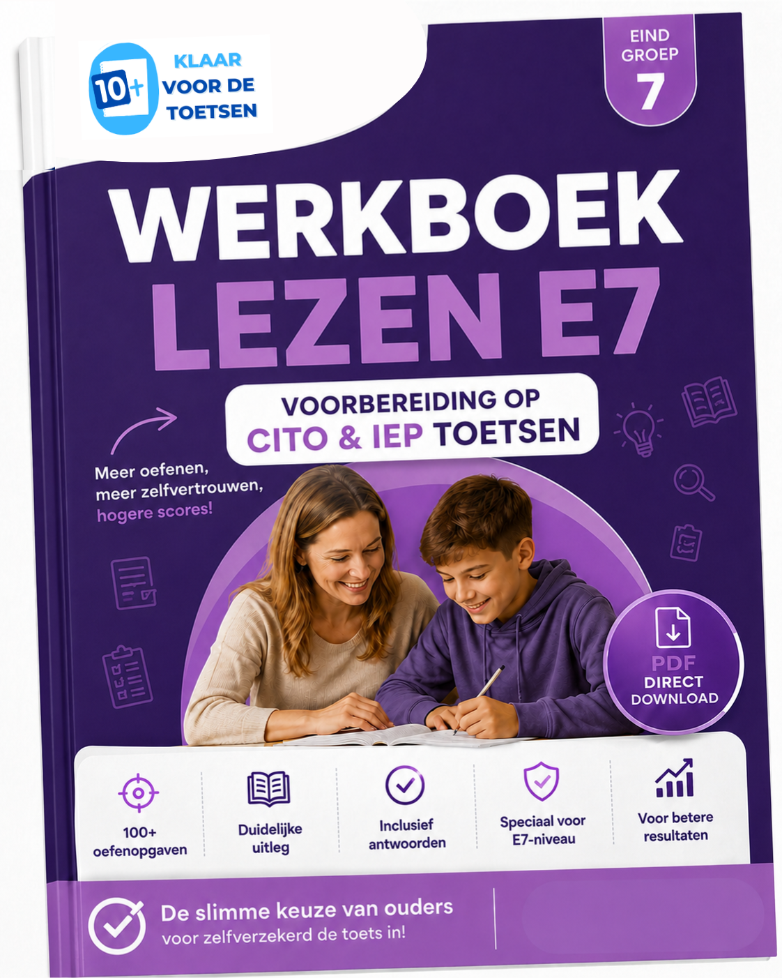 CITO/IEP Werkboek begrijpendlezen E7 | Eind Groep 7 Oefenboek (PDF) 100+ oefenopgaves
